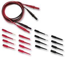 FLUKE TL82 - FLUKE - FLUKE TL82 - Test Lead Kit, 2 x Retractable Shrouded Test Leads, Set of 8 Automotive Pin & Socket Adapters