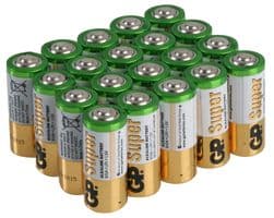 GP910A-20 - GP BATTERIES - GP910A-20 - Battery, Super, Pack of 20, 1.5 V, N, Alkaline, Raised Positive and Flat Negative, 20