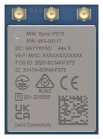 453-00117C - EZURIO - 453-00117C - Wireless LAN Module, 6 GHz, UART, Several Commercial and Industrial