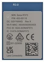 453-00118C - EZURIO - 453-00118C - Wireless LAN Module, 6 GHz, UART, Several Commercial and Industrial