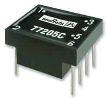77208C - MURATA POWER SOLUTIONS - 77208C - Pulse Transformer, PCB, 1:1:1, 16.3 mH, 3.6 ohm, 482 Vµs, 2.5 kV, 77208C Series