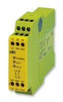 774303 - PILZ - 774303 - Safety Relay, 24 VAC/VDC, DPST-NO, DIN Rail, 6 A, Screw
