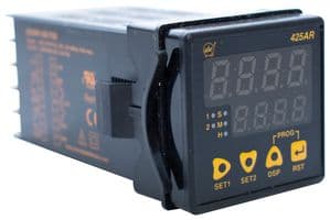 425AR-100-T5X - ATC - 425AR-100-T5X - Digital Timer, Multifunction, 4 Digit, 2 x SPST, 5 A, 270 V, 9 Ranges, 0 to 9999 S, 425AR Series