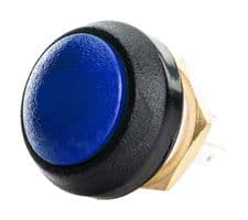 SA12-RB-N-BL-B-N-G - ITW SWITCHES - SA12-RB-N-BL-B-N-G - Industrial Pushbutton Switch, SA12 Series, 13.58 mm, SPDT-DB, Momentary, Round Domed, Blue