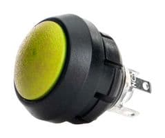 SA12-RB-N-YL-S-N-G - ITW SWITCHES - SA12-RB-N-YL-S-N-G - Industrial Pushbutton Switch, SA12 Series, 13.58 mm, SPDT-DB, Momentary, Round Domed, Yellow