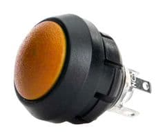 SA12-RB-N-OR-S-N-G - ITW SWITCHES - SA12-RB-N-OR-S-N-G - Industrial Pushbutton Switch, SA12 Series, 13.58 mm, SPDT-DB, Momentary, Round Domed, Orange