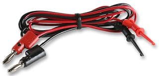 FLUKE TL960 - FLUKE - FLUKE TL960 - Test Lead Set, Hook Clip, 4mm Stackable Banana Plug, 60 V, 3 A, Black, Red, 900 mm