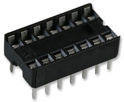 1-2199298-3 - TE CONNECTIVITY - 1-2199298-3 - IC & Component Socket, 14 Contacts, DIP Socket, 2.54 mm, 7.62 mm, Phosphor Bronze