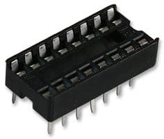 1-2199298-4 - TE CONNECTIVITY - 1-2199298-4 - IC & Component Socket, 16 Contacts, DIP Socket, 2.54 mm, 7.62 mm, Phosphor Bronze