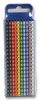 561-02100 WIC2-0-9-PA66-SPECIAL - HELLERMANNTYTON - 561-02100 WIC2-0-9-PA66-SPECIAL - Wire Marker, 0 to 9, Black / White, Multiple Colours, 3.8 mm