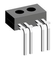 TCRT1010 - VISHAY - TCRT1010 - Reflective Photo Interrupter, Phototransistor, Through Hole, 4 mm, 50 mA, 5 Vr, 1.25 Vf