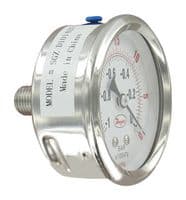 SGZ-D10142N - DWYER - SGZ-D10142N - 2.5 SS GAGE, 14 NPT BACK CONNECTION,