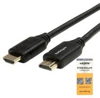 HDMM1MP - STARTECH - HDMM1MP - Audio / Video Cable Assembly, 1m 3 ft Premium High Speed HDMI Cable with Ethernet, 4K 60Hz