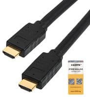 HDMM5MP - STARTECH - HDMM5MP - Audio / Video Cable Assembly, 5m 15 ft Premium High Speed HDMI Cable with Ethernet, 4K 60Hz