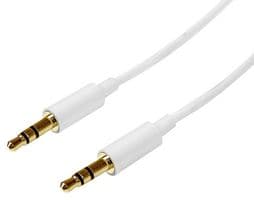 MU3MMMSWH - STARTECH - MU3MMMSWH - Audio / Video Cable Assembly, 3.5mm Mini Stereo Jack Plug, 3.5mm Mini Stereo Jack Plug, 9.8 ft