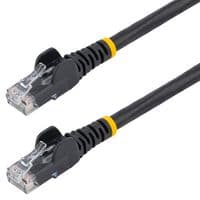 N6PATC150CMBK - STARTECH - N6PATC150CMBK - Ethernet Cable, 1.5 m CAT6 Cable, Black CAT6 Patch Cord, Snagless RJ45 Connector, ETL