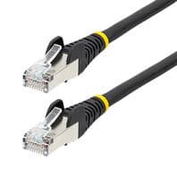 NLBK-50C-CAT6A-PATCH - STARTECH - NLBK-50C-CAT6A-PATCH - Ethernet Cable, 50cm CAT6a Ethernet Cable LSZH, 10 GbE Snagless 100W PoE SFTP Network Cord