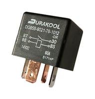 DG85B-7011-76-1012-DR - DURAKOOL - DG85B-7011-76-1012-DR - Automotive Relay, 12 VDC, 60 A, SPDT, Plug In, Quick Connect, DG85 Series