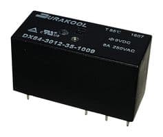 DX84-2012-35-1012 - DURAKOOL - DX84-2012-35-1012 - Power Relay, IP67, DPDT, 12 VDC, 12 A, DX84 Series, Through Hole, Non Latching