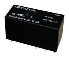 DX85-2011-35-1024 - DURAKOOL - DX85-2011-35-1024 - Power Relay, IP67, SPDT, 24 VDC, 16 A, DX85 Series, Through Hole, Non Latching