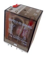 DX2-2012-23-1024-WTL - DURAKOOL - DX2-2012-23-1024-WTL - Power Relay, DPDT, 24 VDC, 10 A, DX2 Series, Socket