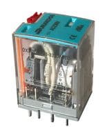 DX3-2013-23-1024-WTL - DURAKOOL - DX3-2013-23-1024-WTL - Power Relay, 3PDT, 24 VDC, 7 A, DX3 Series, Socket