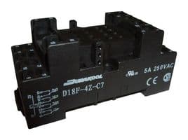 D18F-4Z-C7 - DURAKOOL - D18F-4Z-C7 - Relay Socket, DIN Rail, Screw, 14 Pins, 5 A, 250 VAC, D18F Series