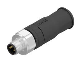 42-00009 - AMPHENOL CONEC - 42-00009 - Sensor Connector, M8, Male, 3 Positions, Screw Pin, Straight Cable Mount