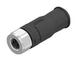 42-00010 - AMPHENOL CONEC - 42-00010 - Sensor Connector, M8, Female, 3 Positions, Screw Socket, Straight Cable Mount
