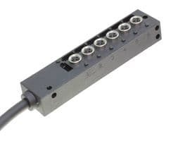 120247-0041 - MOLEX - 120247-0041 - Sensor Distribution Box, 24VDC, 6A, Nano-Change, 10m Cable, M8 Connector - 3 Pole, 6 Ports