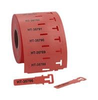 556-80587 TAGPU12X74-LOOP-PUR-RD - HELLERMANNTYTON - 556-80587 TAGPU12X74-LOOP-PUR-RD - Wire Marker, PK 500, Thermal Transfer, Blank (No Legend), Red, 74mm x 12mm, 8 mm