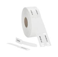 556-80588 TAGPU18X124-LOOP-PUR-WH - HELLERMANNTYTON - 556-80588 TAGPU18X124-LOOP-PUR-WH - Wire Marker, PK 500, Thermal Transfer, Blank (No Legend), White, 124mm x 18mm, 35 mm