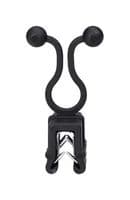 151-02993 EC1-3TL7OTP-PA66HIRHS-BK - HELLERMANNTYTON - 151-02993 EC1-3TL7OTP-PA66HIRHS-BK - Fastener, Edge Mount Wire Clip, 6.5 mm