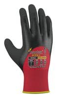 G/HANTEX-H2N/RD/08 - UCI - G/HANTEX-H2N/RD/08 - Thermal Gloves, PET (Polyester), Knit Wrist, Black, Red, Hantex H2N+ Series, M