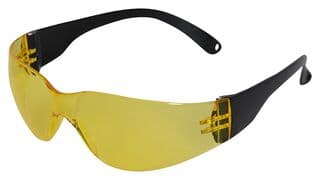 EY/UC/GL/JAVA/YE - UCI - EY/UC/GL/JAVA/YE - Safety Glasses, Anti-Scratch, Yellow Lens, Wraparound