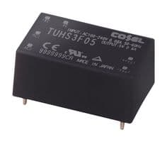 TUHS3F05 - COSEL - TUHS3F05 - AC/DC PCB Mount Power Supply (PSU), ITE, 1 Output, 3 W, 5 V, 600 mA