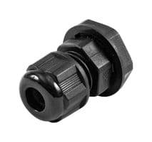 1427NCGM16B - HAMMOND - 1427NCGM16B - Cable Gland, M16 x 1.5, 4 mm, 8 mm, Nylon (Polyamide), Black