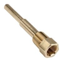 75-025-BRASS - NOSHOK - 75-025-BRASS - Thermowell, Straight Shank, 6.6mm Bore, 41.3mm Insertion Length, 5000psi, Brass, 75 Series