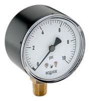 25-200-10-INH20 - NOSHOK - 25-200-10-INH20 - Pressure Gauge, 10 Inch-H2O, -20 °C to 60 °C, 1/4" NPT, 200 Series