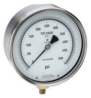 60-800-1000-PSI - NOSHOK - 60-800-1000-PSI - Pressure Gauge, 1000 psi, -40 °C to 60 °C, 1/4" NPT, 800 Series