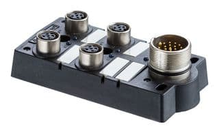 DB12-5A4M23-DPS7001 - AMPHENOL LTW - DB12-5A4M23-DPS7001 - Sensor Distribution Box, M23 Connector - 4 Pole, M12 Connector - 5 Pole, 4 Ports, M Series, IP67