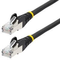 NLBK-10M-CAT6A-PATCH - STARTECH - NLBK-10M-CAT6A-PATCH - Ethernet Cable, 10m CAT6a Ethernet Cable LSZH, 10 GbE Snagless 100W PoE SFTP Network Cord