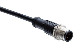 M12A-05BMMM-SL8B01 - AMPHENOL LTW - M12A-05BMMM-SL8B01 - Sensor Cable, Overmolded, M12 Plug, Free End, 5 Positions, 1 m, 3.3 ft, M Series
