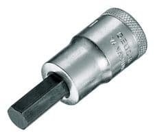 6154040 - GEDORE - 6154040 - Screwdriver Bit Socket, Hex, 1/2" Drive, 17 mm AF, Chrome Vanadium Steel