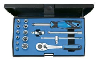 6162220 - GEDORE - 6162220 - Socket Set, 1/4" Drive, 16 Pieces