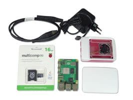 RPI5-STARTER KIT-8GB-EU. - MULTICOMP PRO - RPI5-STARTER KIT-8GB-EU. - Raspberry Pi 5 Starter Kit, 8GB, micro SD 16GB, Case with Fan, HDMI Cable, PSU 5.1V/5.0A EU Plug