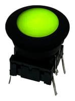 5GTH93522+10AQS16+AQW0916 - MEC - 5GTH93522+10AQS16+AQW0916 - Tactile Switch, Green LED, 5G Series, Top Actuated, Through Hole, Round Button, 3.5 N