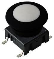 5ESH935+1SS09-12.0+AQW0936 - MEC - 5ESH935+1SS09-12.0+AQW0936 - Tactile Switch, Black, 5E Series, Top Actuated, Surface Mount, Round Button, 3.5 N, 50mA at 24VDC