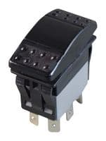 MPX5-114ANN-NABD-1NN-S - MULTICOMP PRO - MPX5-114ANN-NABD-1NN-S - Rocker Switch, IP67, On-Off, SPST-NO, Non Illuminated, Panel, Snap-In, Black
