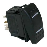 MPX5-134ANN-NABA-1NN-S - MULTICOMP PRO - MPX5-134ANN-NABA-1NN-S - Rocker Switch, IP67, On-Off-On, SPDT, Non Illuminated, Panel, Snap-In, Black